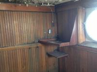 Water damage in the captain's cabin
